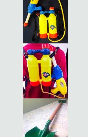High Quality Puzzle Bike + Double Nozzle Water Gun + 30 Inch Kid Shovel For Sale