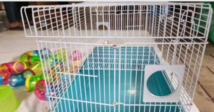 Small Pet Cage With Bottom Tray