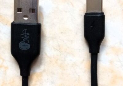 USB-A to USB-C Cable – Black
