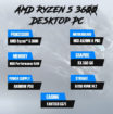 AMD Ryzen™ 5 3600 16GB RAM 512GB NVME M.2 CG71 DESKTOP PC