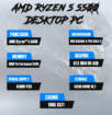 AMD Ryzen™ 5 5500 16GB RAM 512GB NVME M.2 -NVME CASING RUIX CG71 DESKTOP PC