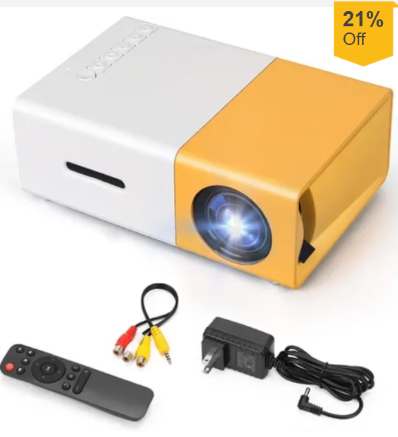 YG300 Pro LED Mini Projector 1080P Full HD Supported HD/M USB AV TF PS4 Portable Home Media Player Ratings 1