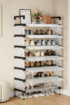 7 Layer Stainless Steel Shoe Rack With Cover