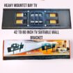 Heavy-Duty Dual Arm TV Wall Mount Bracket – Adjustable for 40-80” LED/LCD TVs
