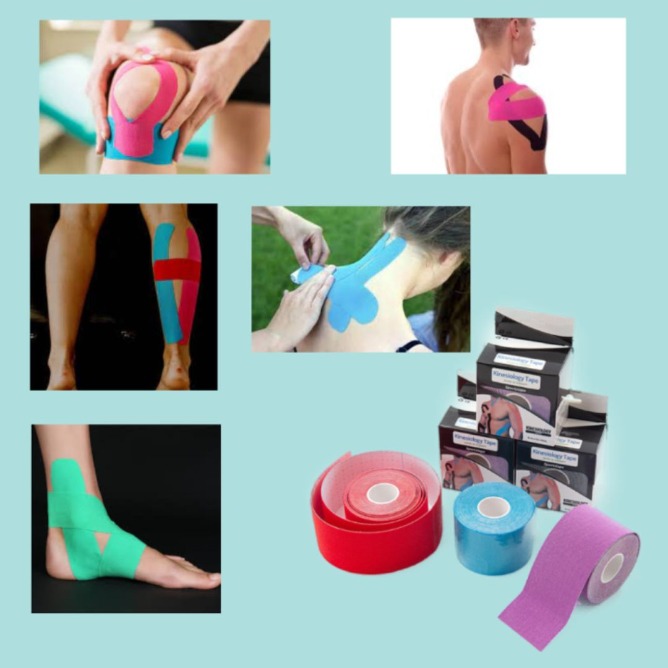 KINESIOLOGY TAPE – K TAPE – Sports Tape – Muscle Support Tape – Deep Blue