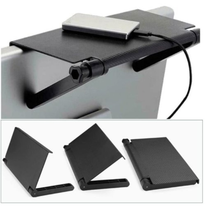 TV Top Shelf Mounting Bracket (13Inch) Adjustable Flat Panel Organizer