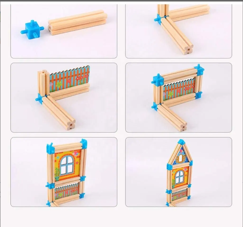 MASTER OF ARCHITECTURE WOODEN BUILDING BLOCKS SET 128PCS