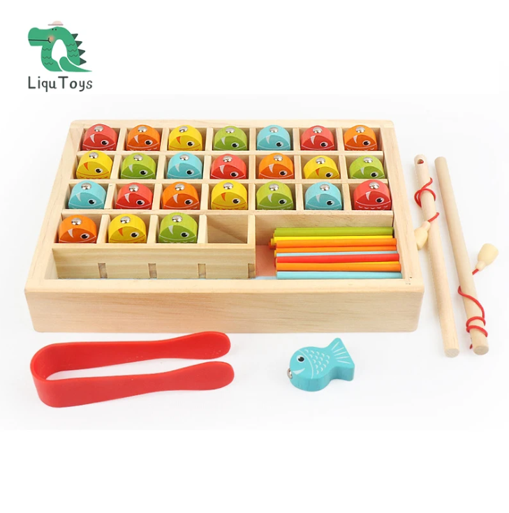 WOODEN MAGNETIC FISHING GAME