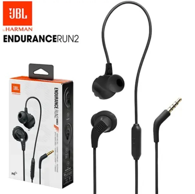 JBL ENDURANCE RUN2 Wired Earphones – JBLENDURRUN2BLK
