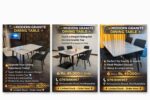 MODERN GRANITE DINING TABLE SET