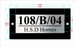 Stainless Steel House Number Signage