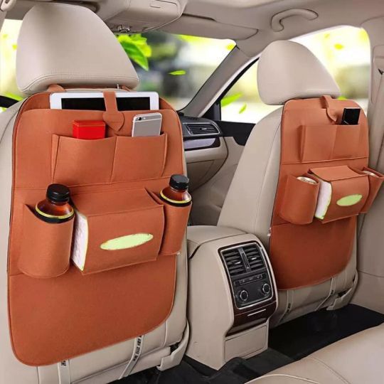 Vehicle back seat organizer