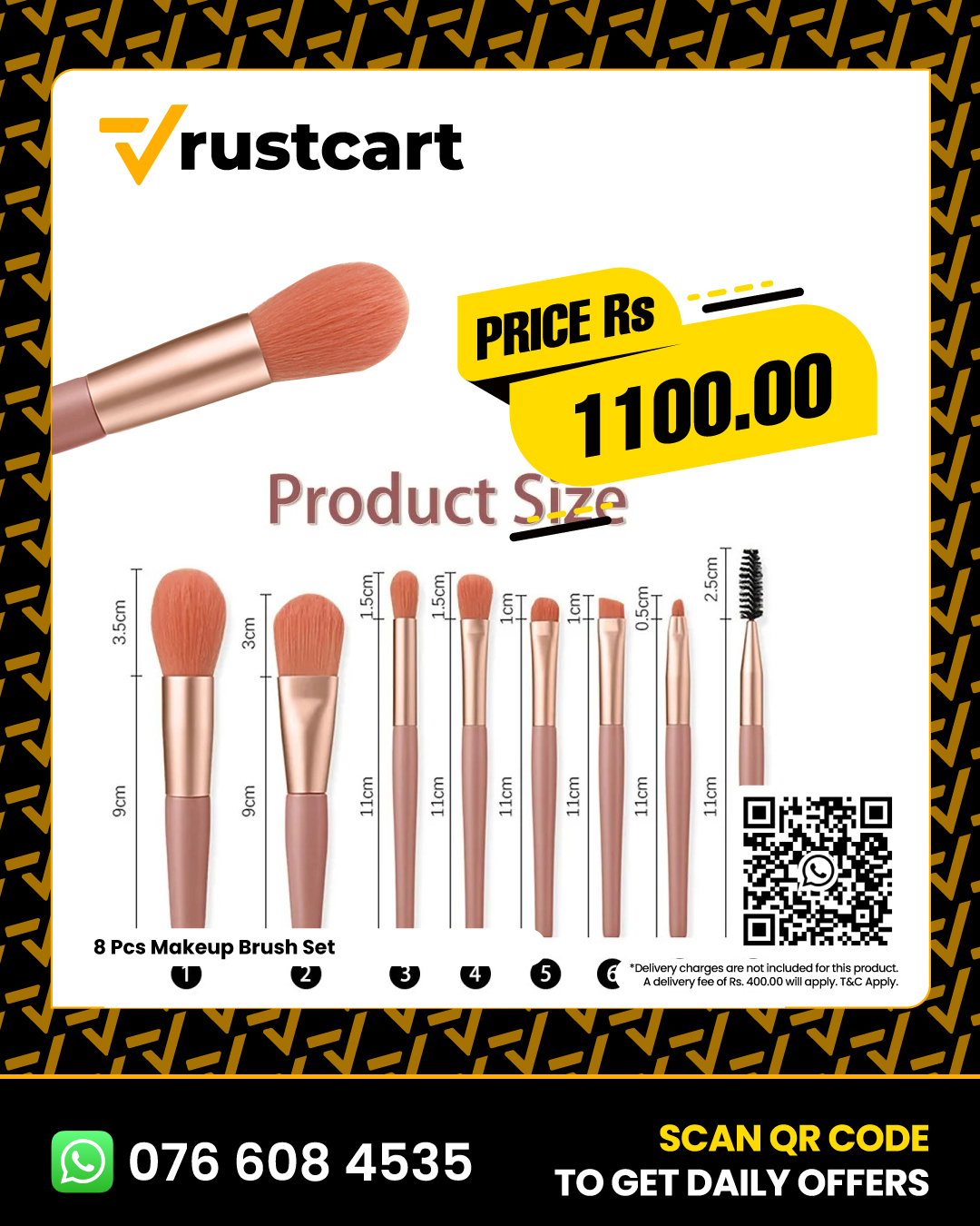 super-soft 8 Pcs Makeup Brush Set