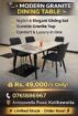 MODERN GRANITE DINING TABLE SET