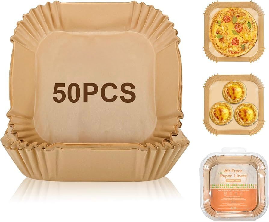 50pcs square air fryer liner