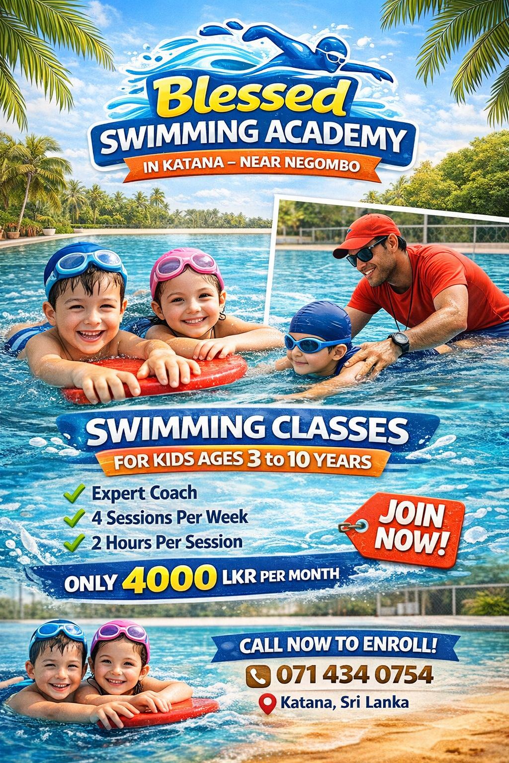 Blessed Swimming Academy – Katana, Negombo