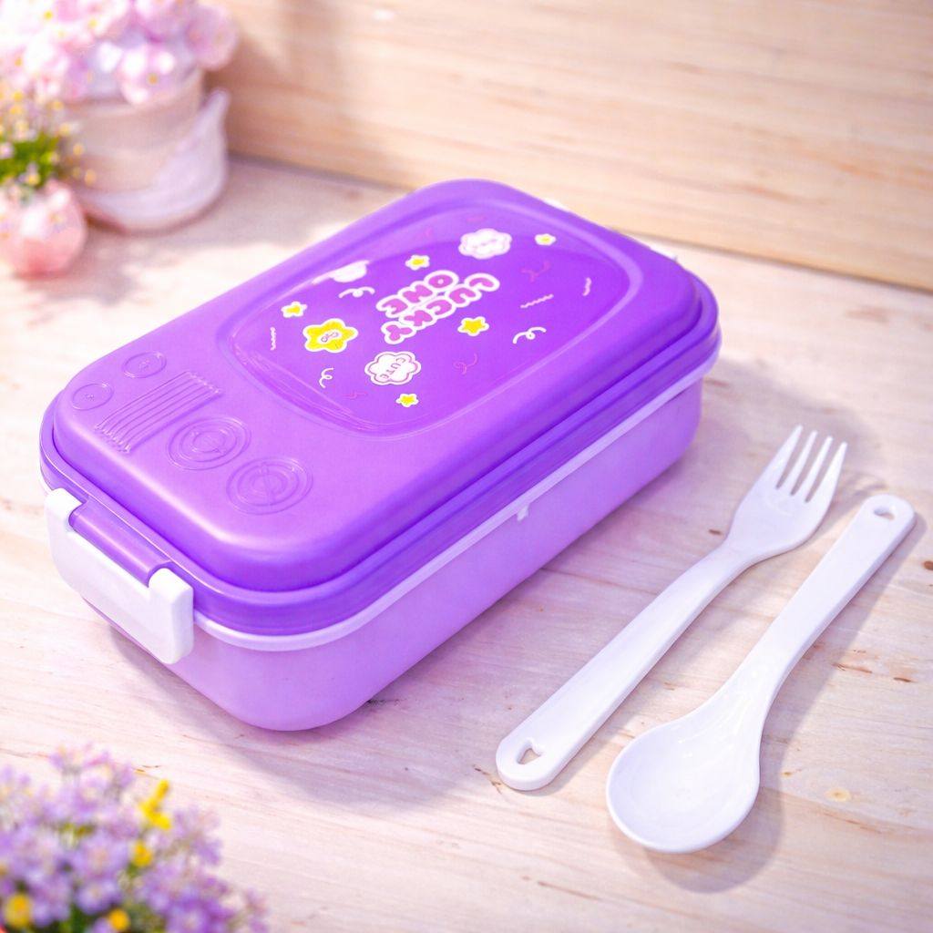 lunch box with Spoon&Fork