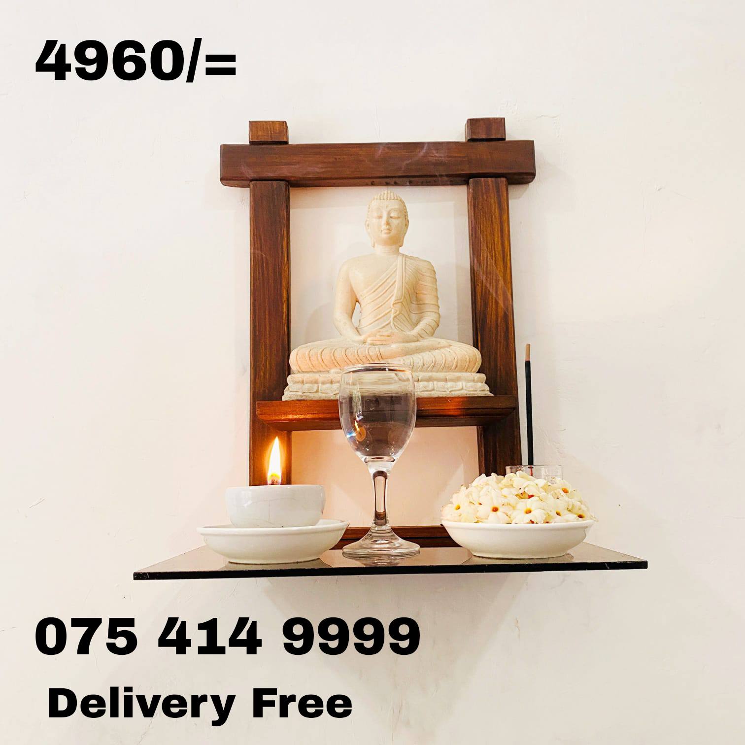 Wooden Wall Statue Stand