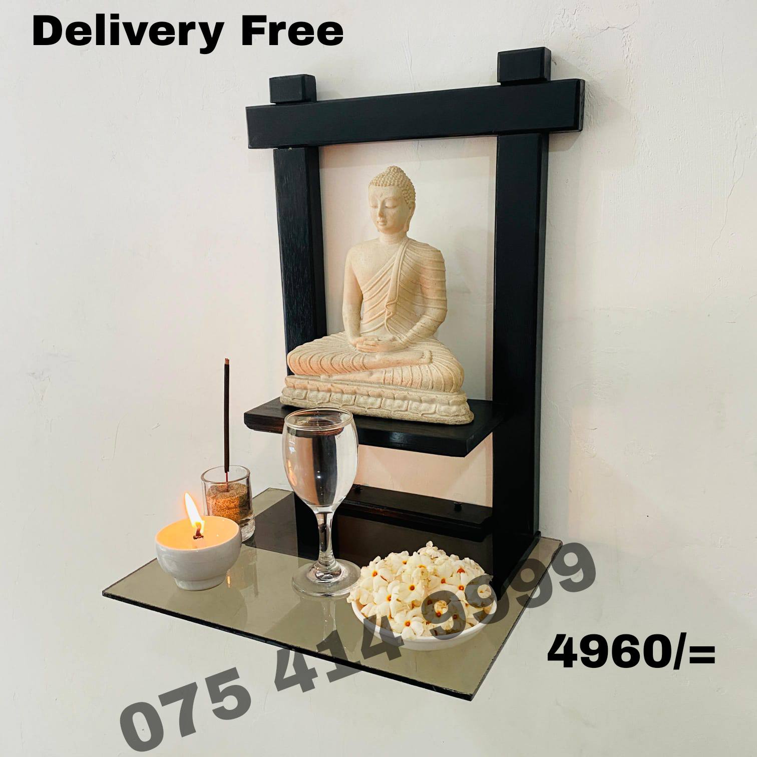 Wooden Wall Statue Stand