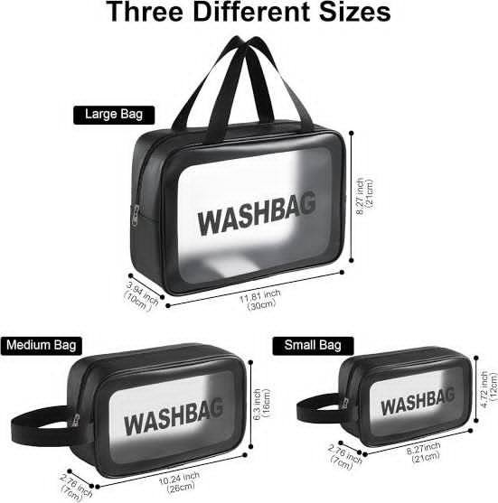 *3 PCS TRAVEL WASH BAG SET*