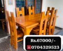 Used teak dining table with 6 chairs