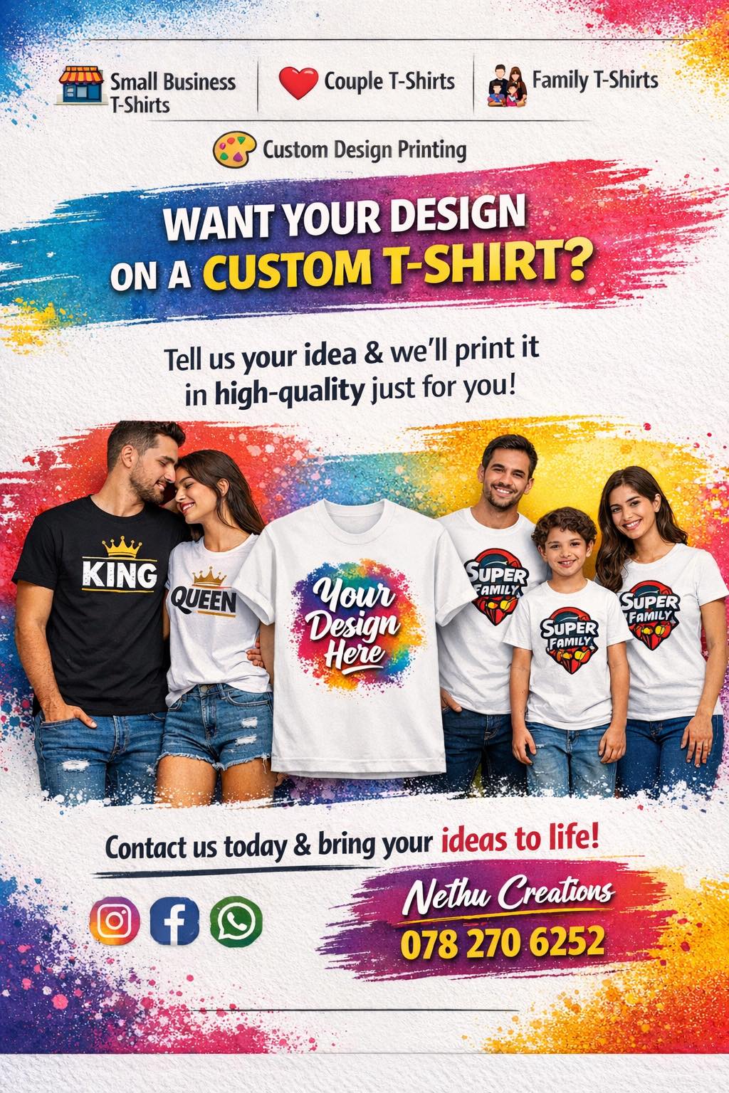 Fast, printing with perfect finish T-shirt