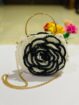 රෝස මල් Corchtet bag