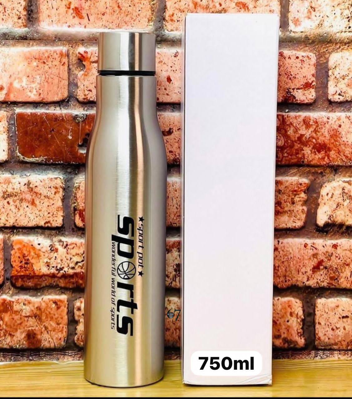 750 ml Stainless Steel Water Bottle Drinking Cup with Handle