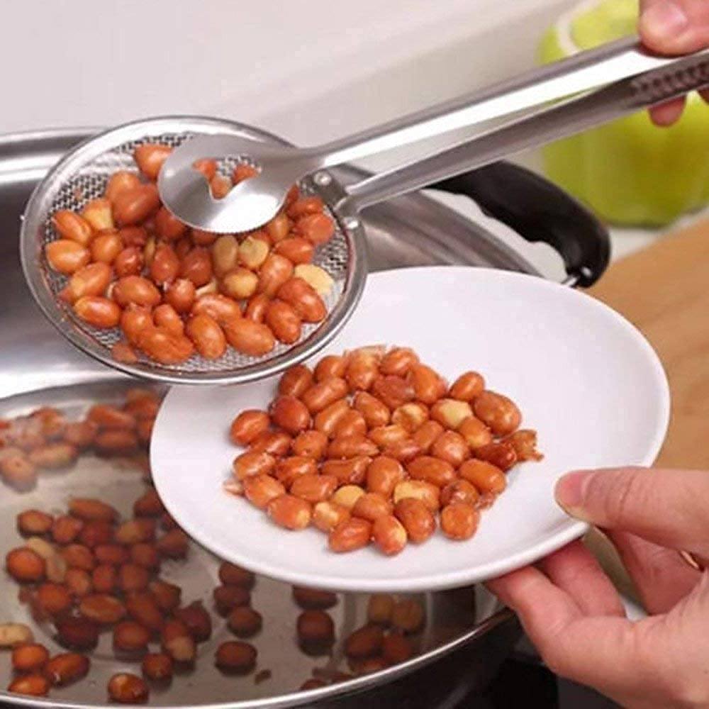 2 in 1 Fry Spoon Tong – Heavy