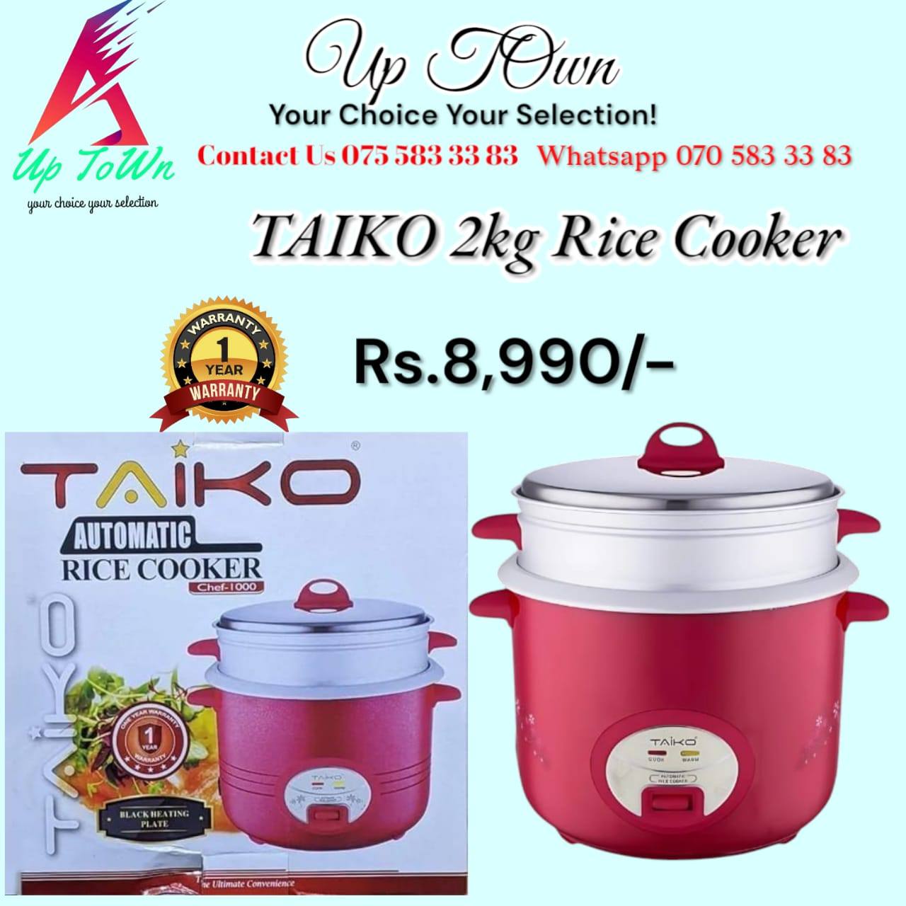 High quality Taiko 2l Rice cooker