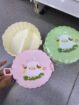 cartoon-themed reusable cute sheep design in pink and green lunch Box