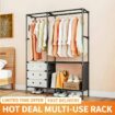 Bedroom Floor Simple Mobile Coat Rack Hanger