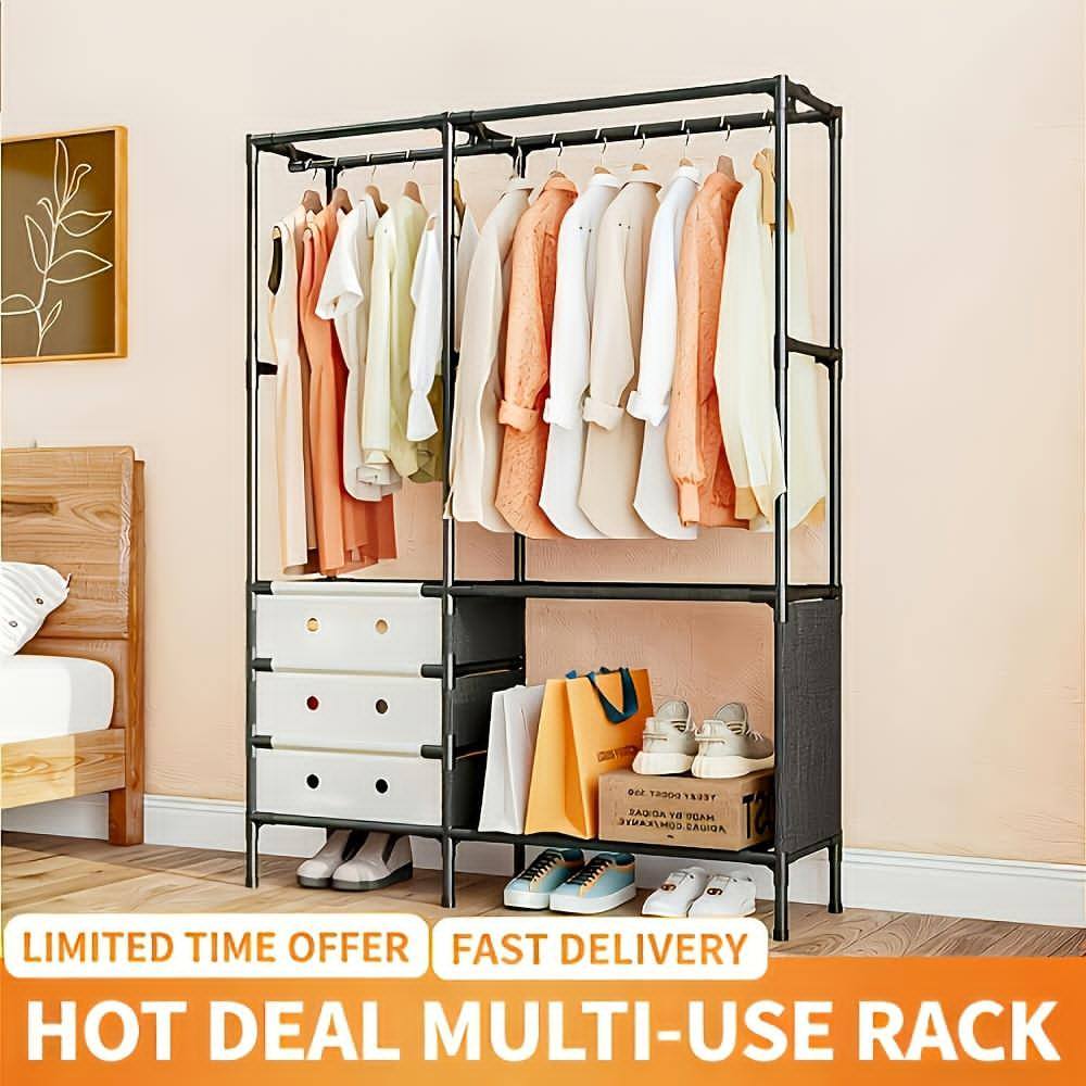 Bedroom Floor Simple Mobile Coat Rack Hanger