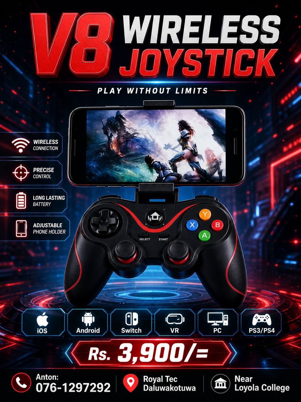 Wired & wireless joystick