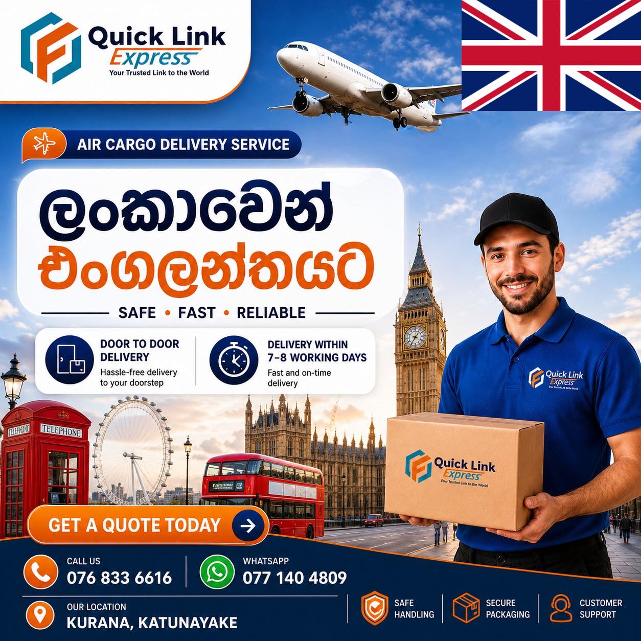 Quick Link Express- SriLanka to UK