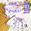 LAVENDER – Adorable TOP & SKIRT SET with HEADBAND
