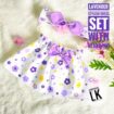 LAVENDER – Adorable TOP & SKIRT SET with HEADBAND
