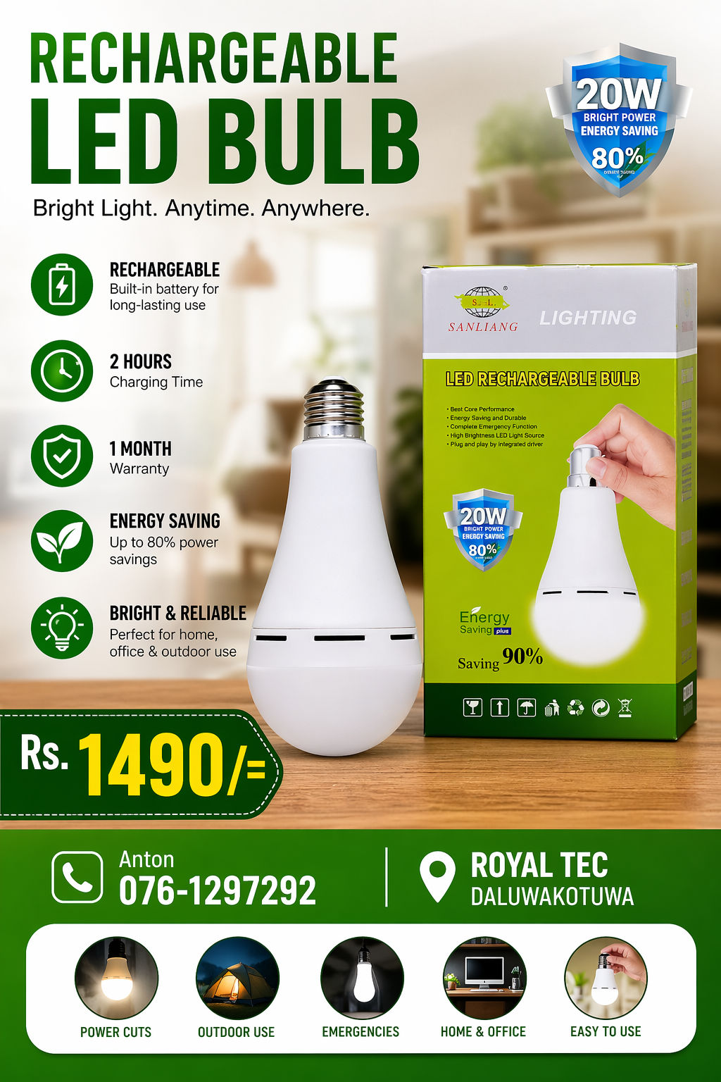 Recharge bulb