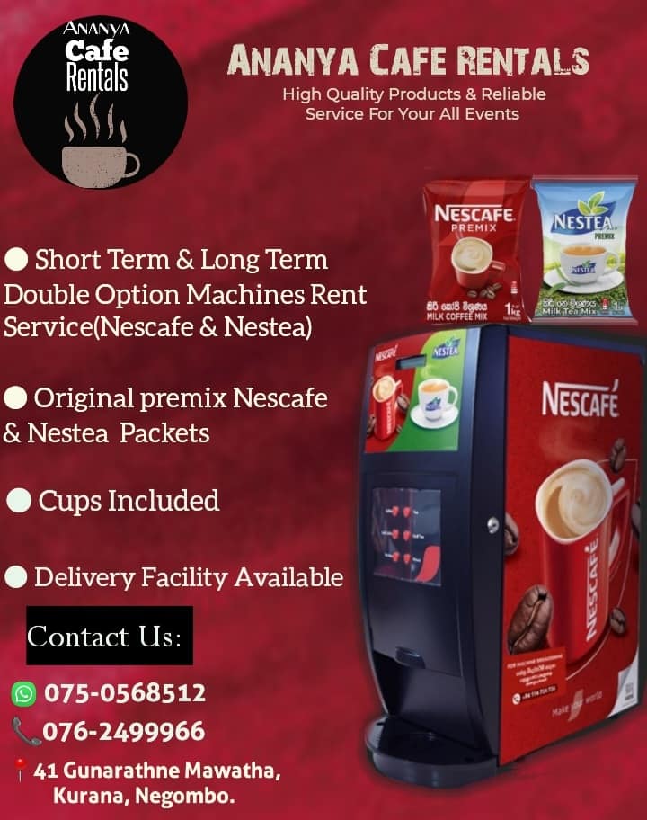 original premix Nescafe & Nestea අපේන් ලබා ගත හැක.