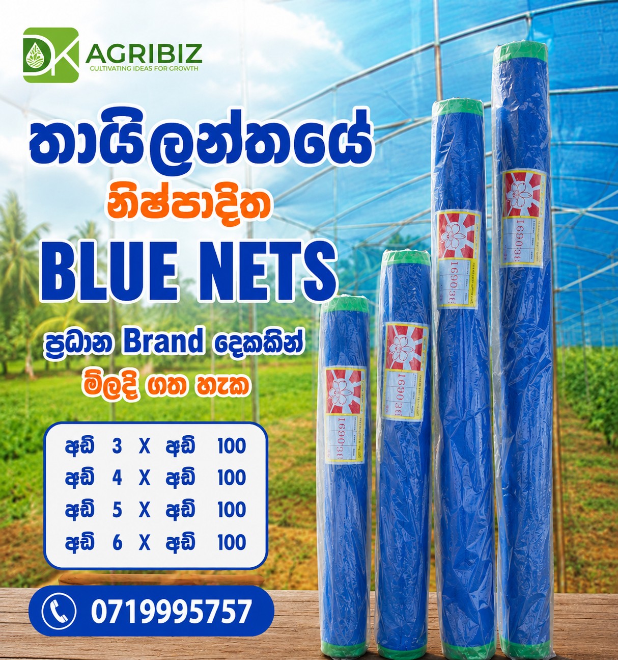 Blue Net -ආනයනය සහ බෙදාහැරීම.