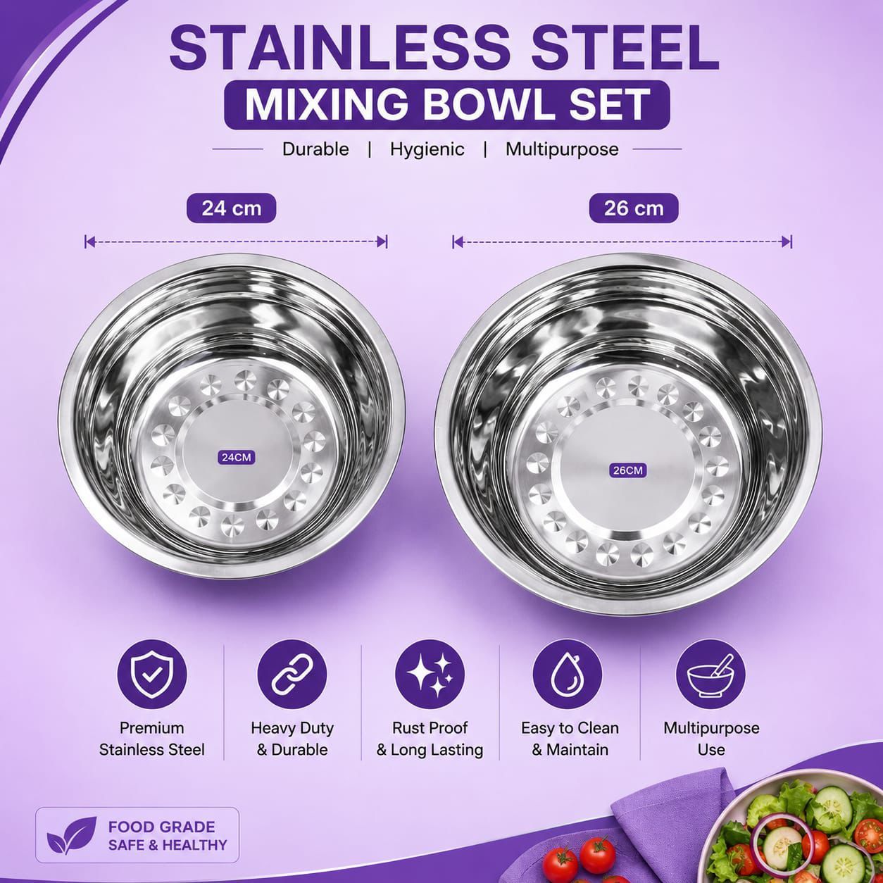 StainlessSteel Mixing Bowl