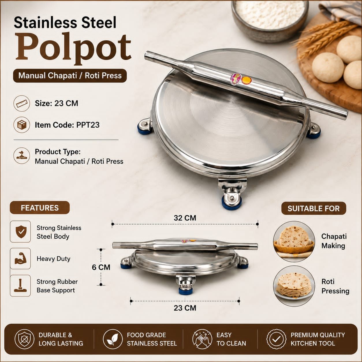 Stainless steel PolPot