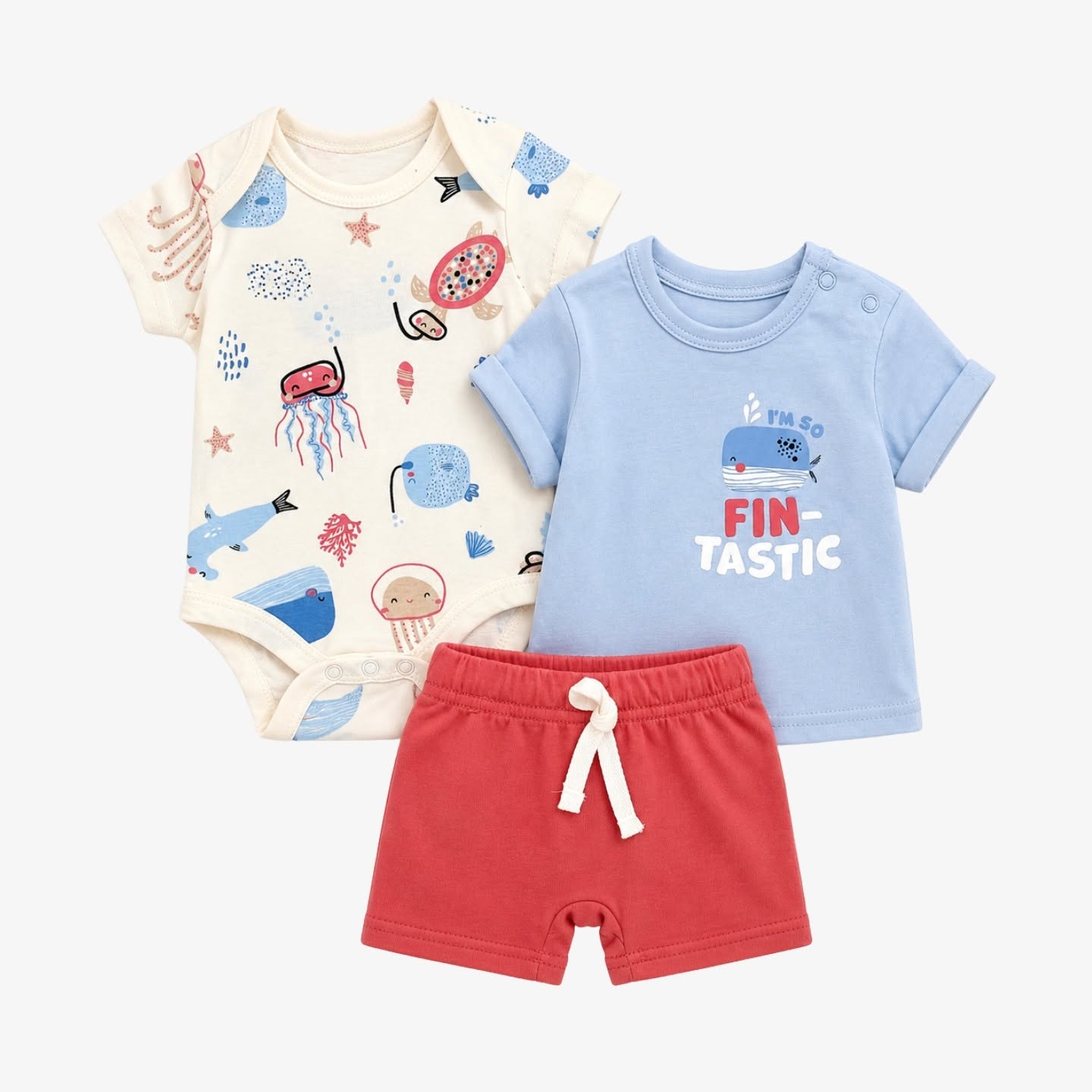 Roar 3-Piece Suit Set (0–3 Months & 3-6 Months)