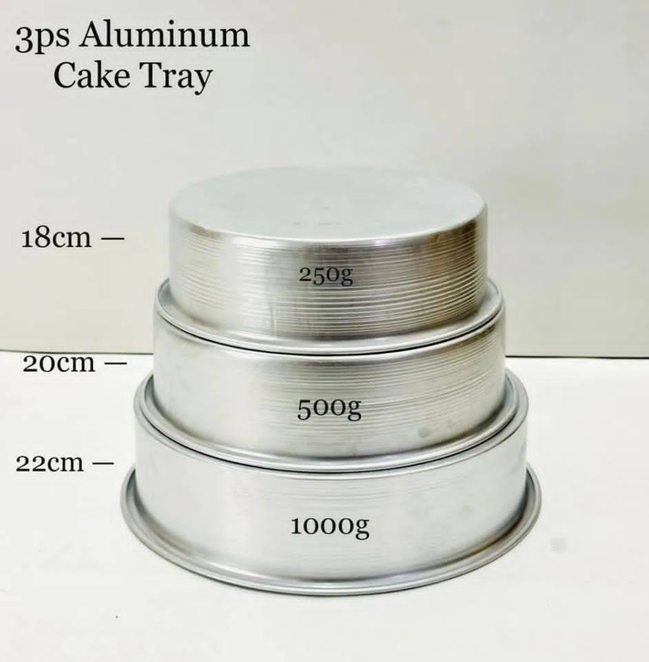 Aluminum Cake Tray Set Round