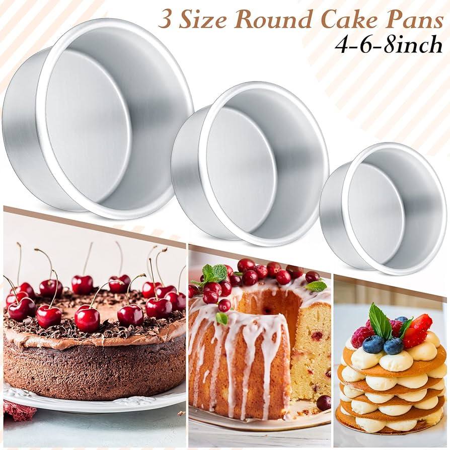 Aluminum Cake Tray Set Round