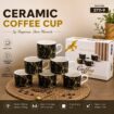 Ceramic coffee and tea cup 6pcs set