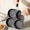 4in1 – Granite Breakfast pan with heat resistant handle