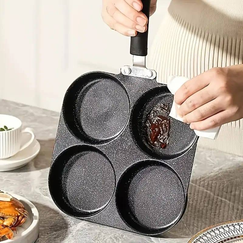 4in1 – Granite Breakfast pan with heat resistant handle