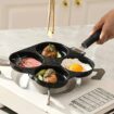 4in1 – Granite Breakfast pan with heat resistant handle