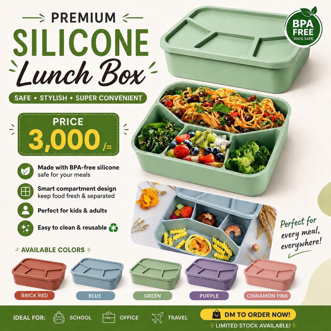Premium Silicone Lunch Box